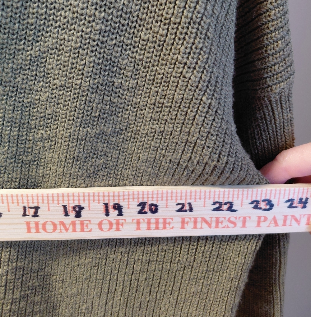 Women'a Madewell Olive Green Button-Up Cotton Cardigan Sweater Versatile Comfy - Picture 3 of 6